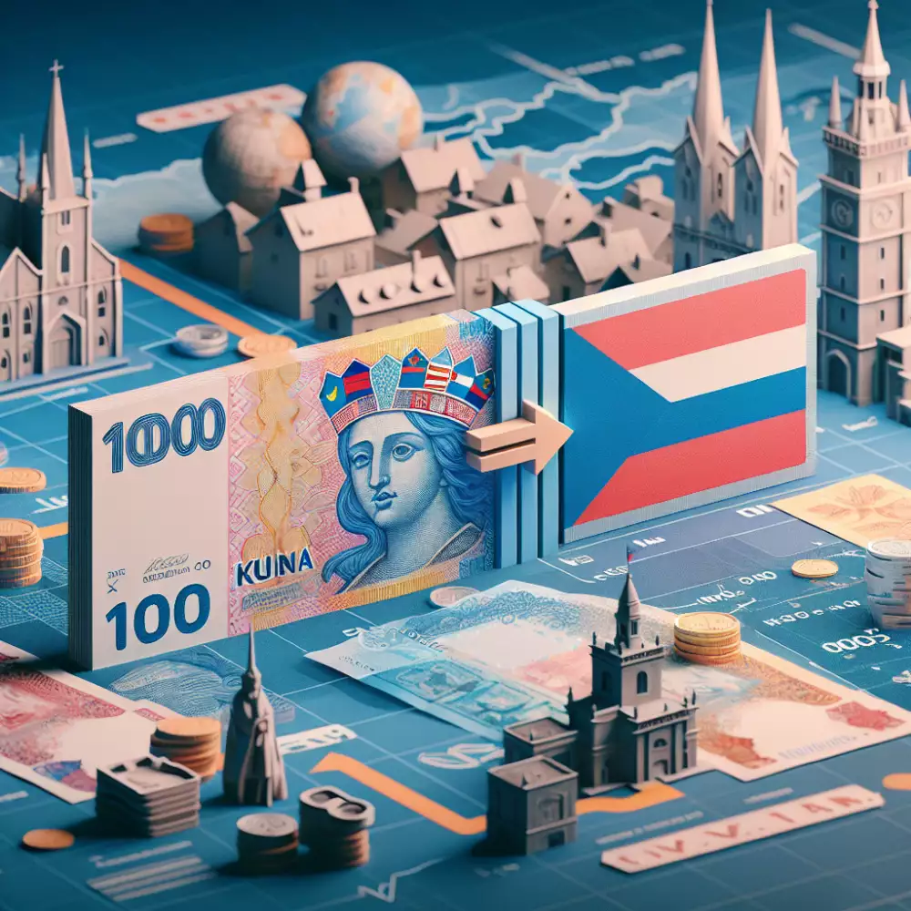 1 kuna to czk